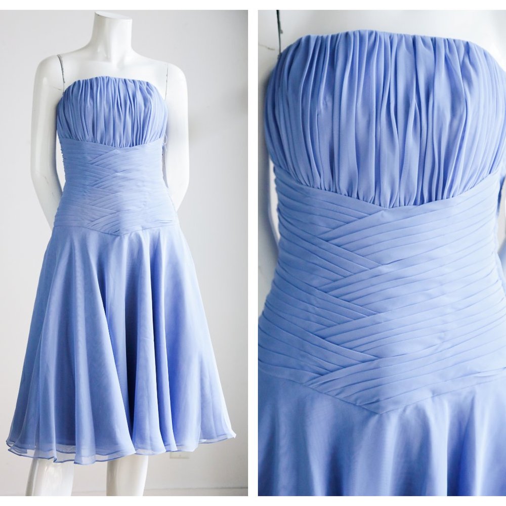 NWT Saison Blanche Pleated Boned Bodice Dress